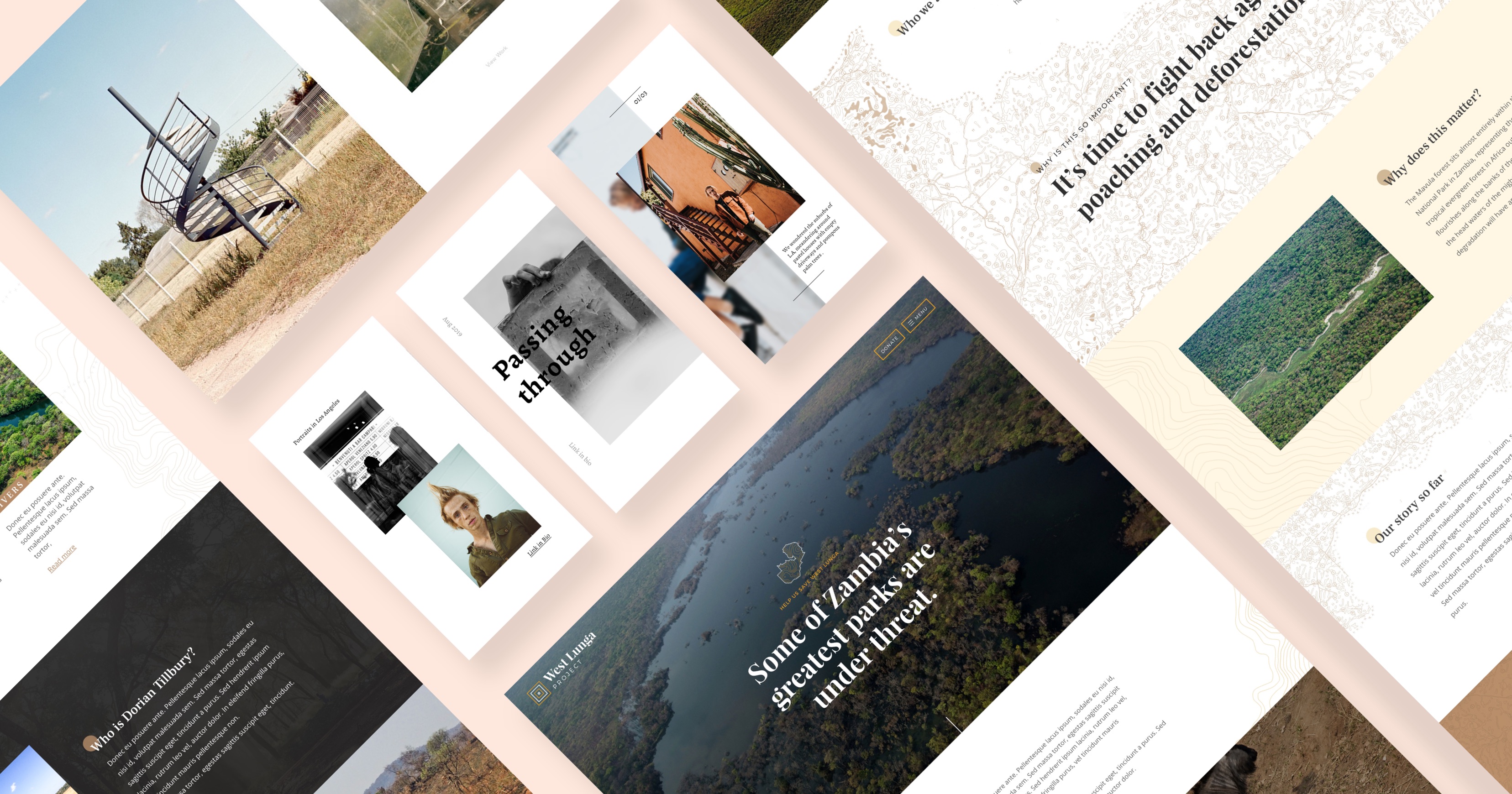 Website designs for charities using Squarespace